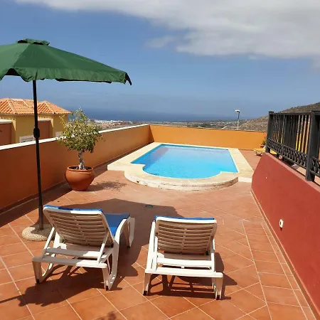 Roque Del Conde With Private Pool, Terrace With Fantastic Sea Views, Wifi, Garden, Garage * Adeje